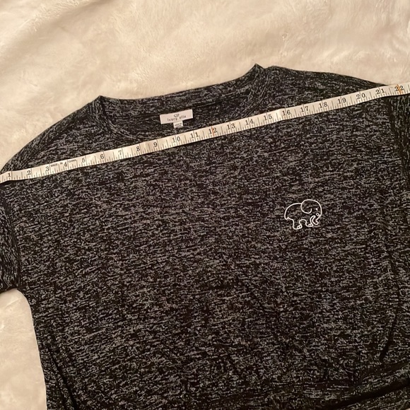 Ivory Ella Dark Gray Cropped Sweater size S - Picture 8 of 9